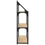Voir la diapositive 5 : VIDAXL Etagere murale 3 niveaux chene sonoma 80x21x78,5 cm