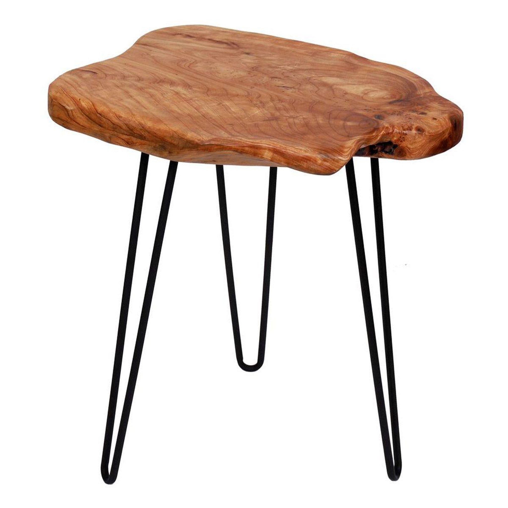 Voir la diapositive 1 : Paris Prix Table d'Appoint en Bois  Woody 110  52cm Naturel