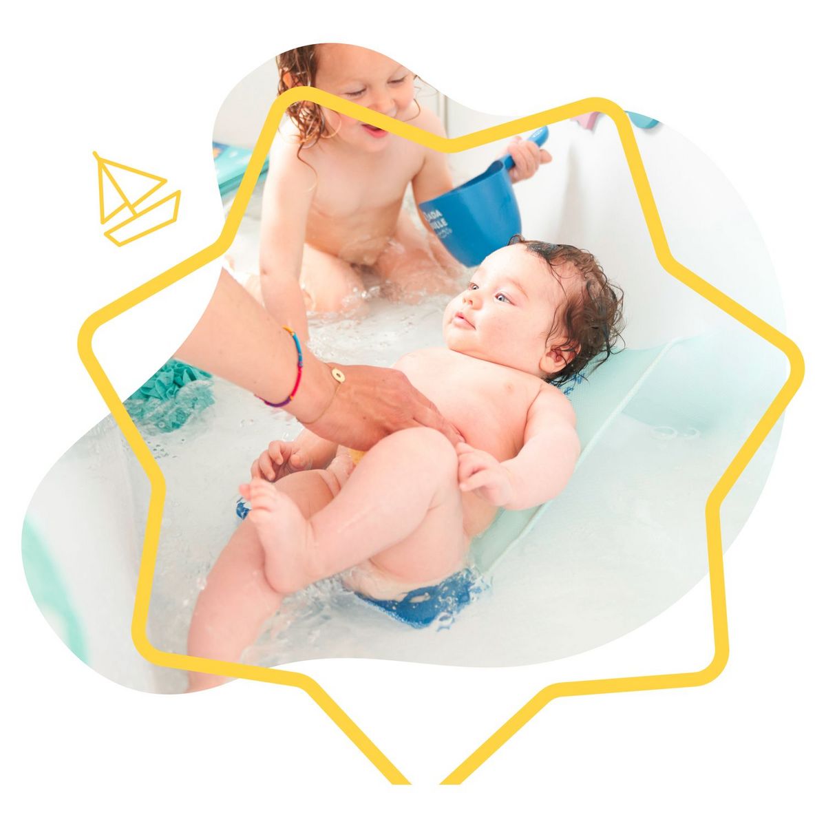 BADABULLE Hamac de bain ergonomique