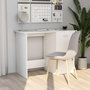 Voir la diapositive 1 : VIDAXL Bureau Blanc 100x50x76 cm Bois d'ingenierie
