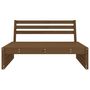Voir la diapositive 3 : VIDAXL Canape central de jardin marron miel 120x80 cm bois pin massif