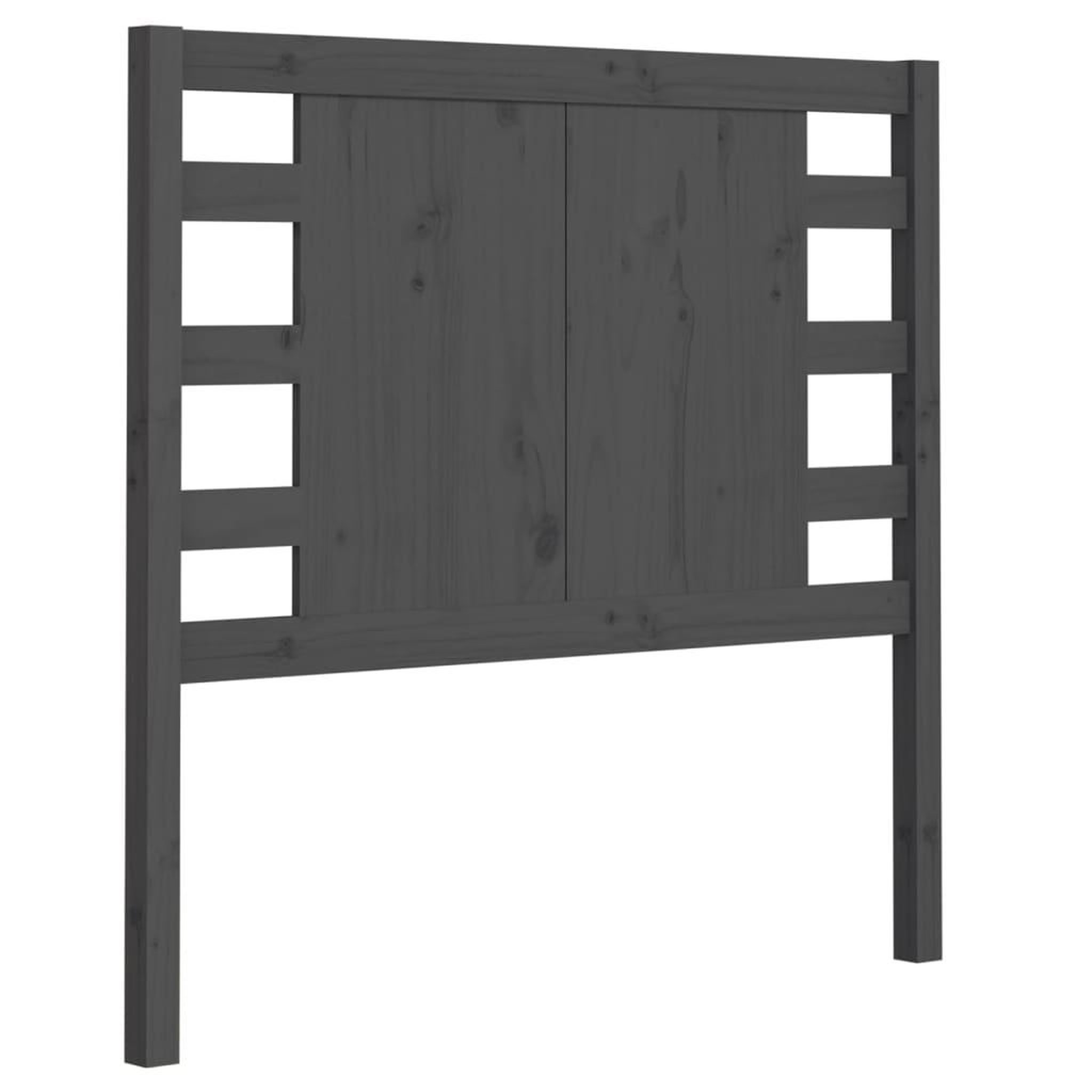 Voir la diapositive 2 : VIDAXL Tete de lit Gris 96x4x100 cm Bois massif de pin