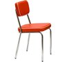 NOUVOMEUBLE Chaise rouge vintage ELISE (lot de 2)