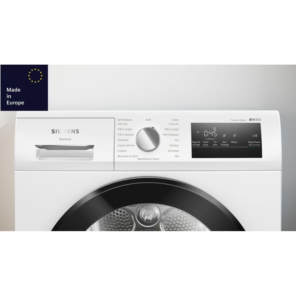 Siemens Sèche linge pompe à chaleur WT45H00BFR