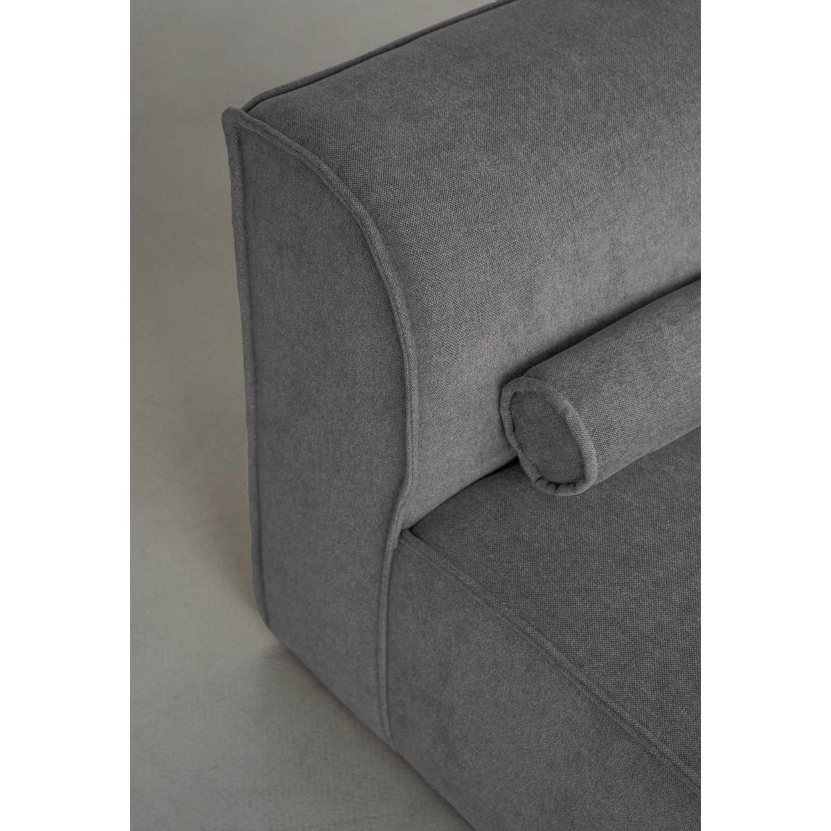 BEST MOBILIER Felix - module d'assise méridienne droit en tissu texturé