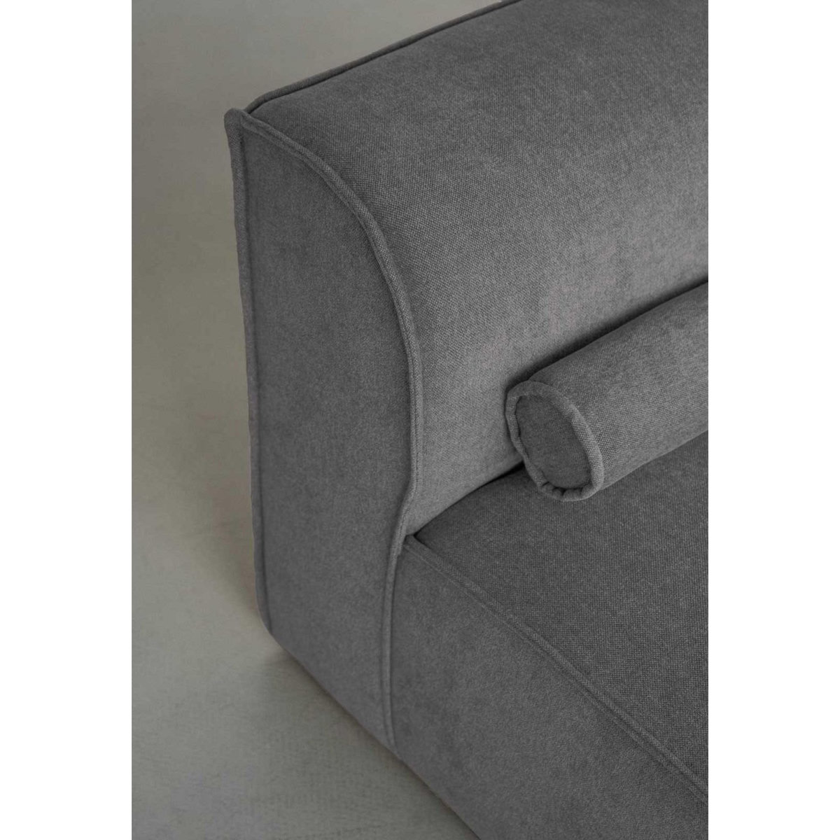 BEST MOBILIER Felix - module d'assise méridienne droit en tissu texturé