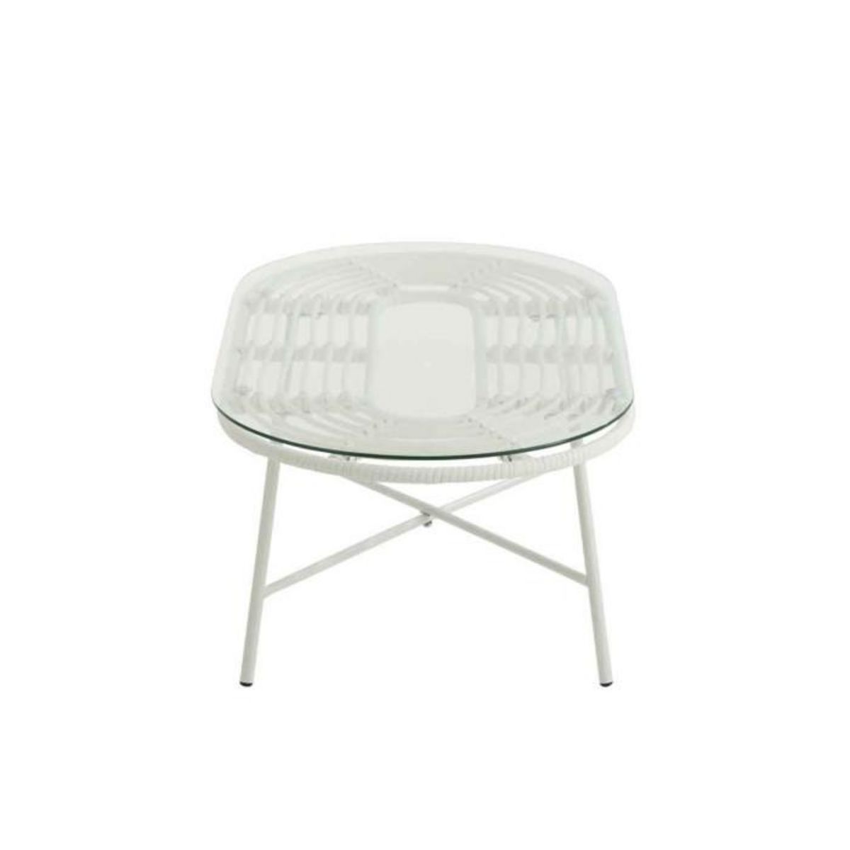 Paris Prix Table Basse de Jardin  Celeste  90cm Blanc