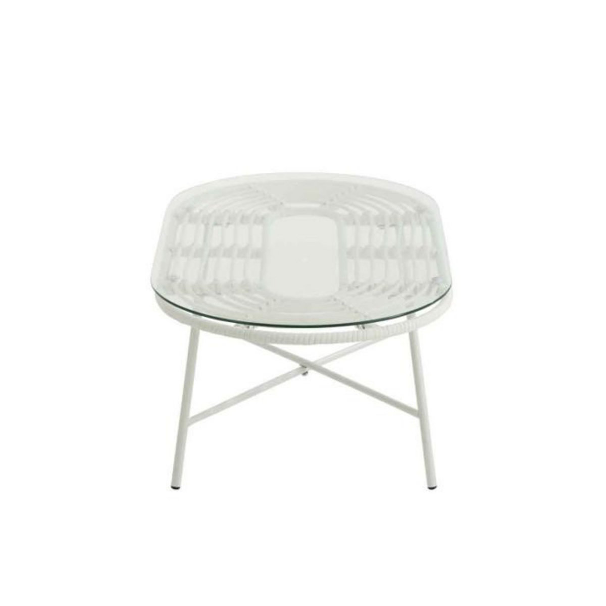 Paris Prix Table Basse de Jardin  Celeste  90cm Blanc