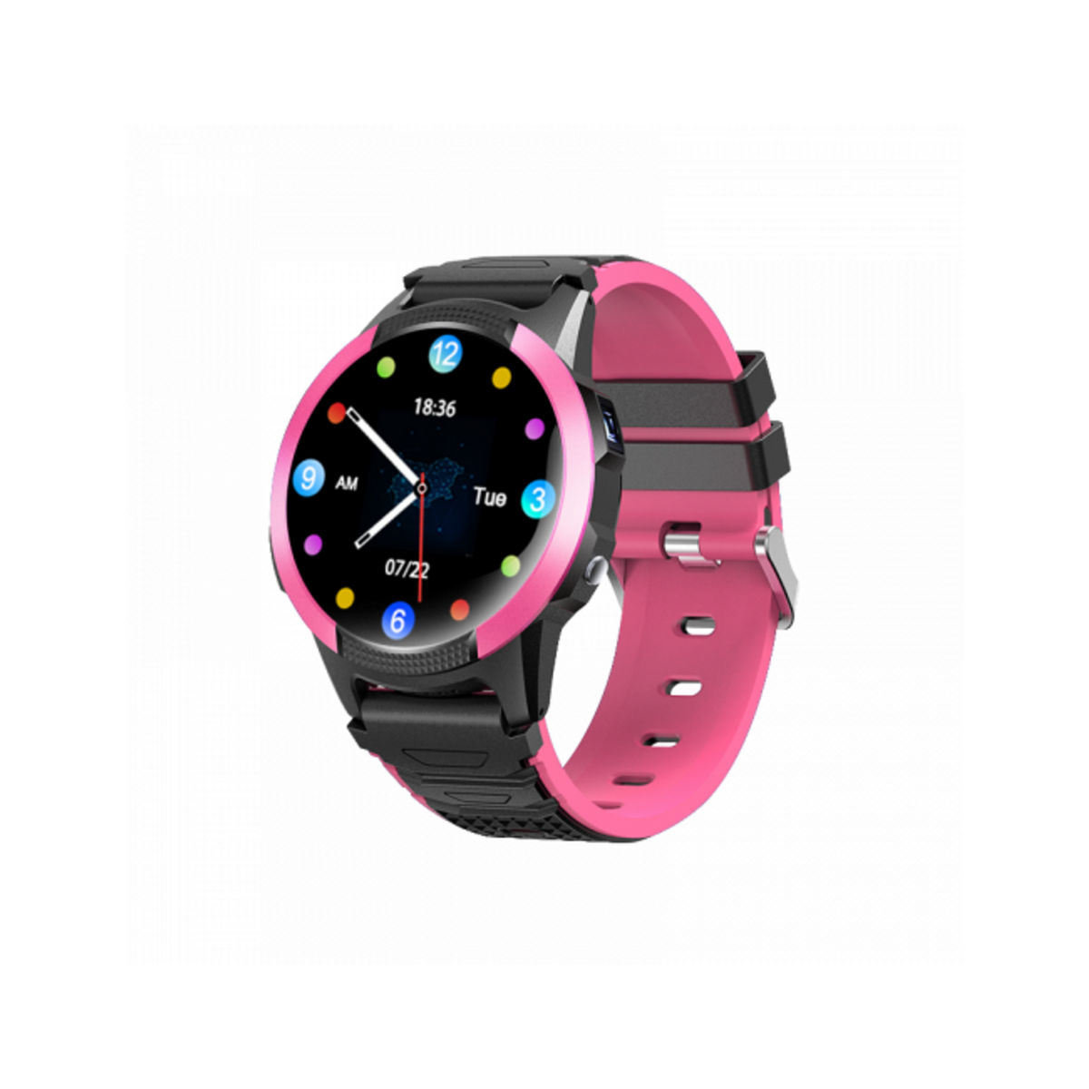 Montre connectée GPS pour enfants rose