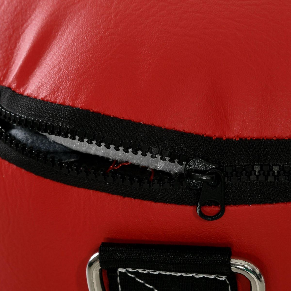 HOMCOM Sac de frappe à suspendre - kit de fixation, chaine 4 points, gants inclus - acier PVC EPE rouge noir