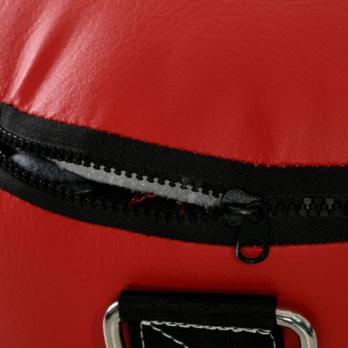 HOMCOM Sac de frappe à suspendre - kit de fixation, chaine 4 points, gants inclus - acier PVC EPE rouge noir