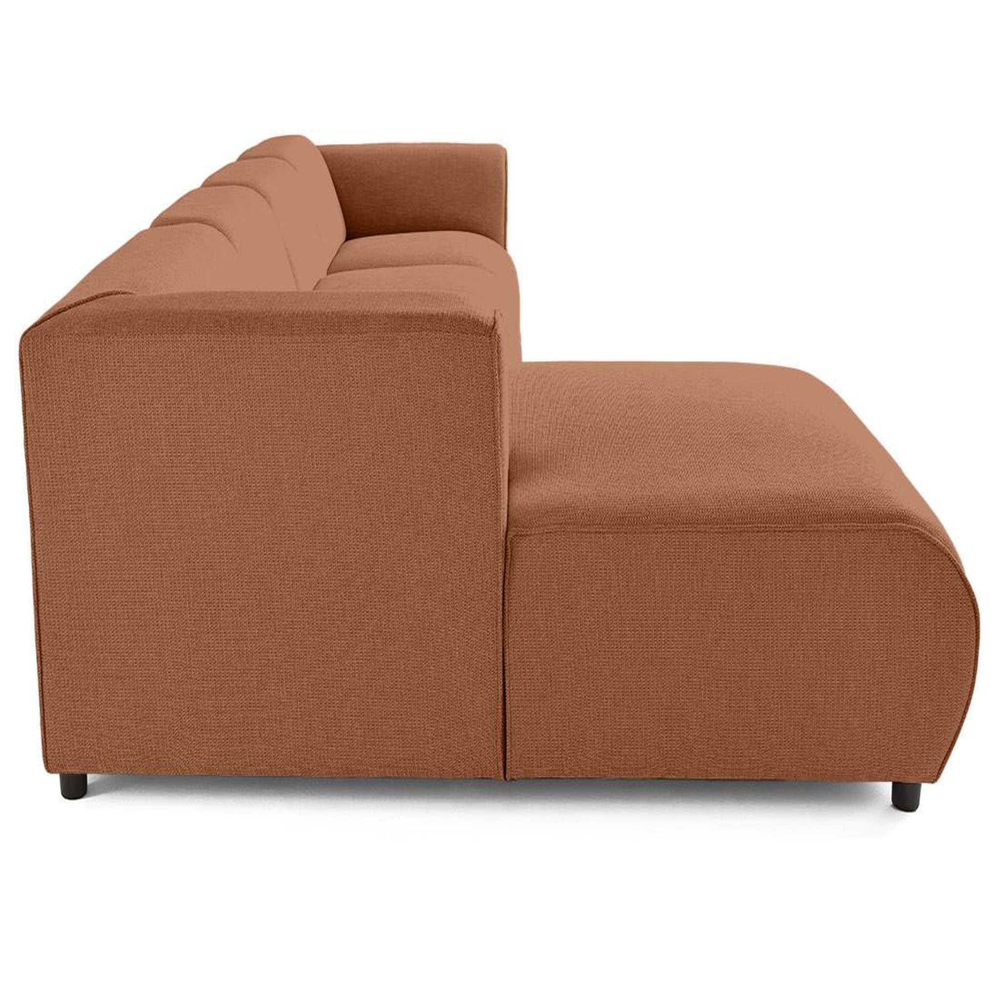 Voir la diapositive 5 : LISA DESIGN Suaro - canapé modulable d'angle gauche 5 places en tissu texturé