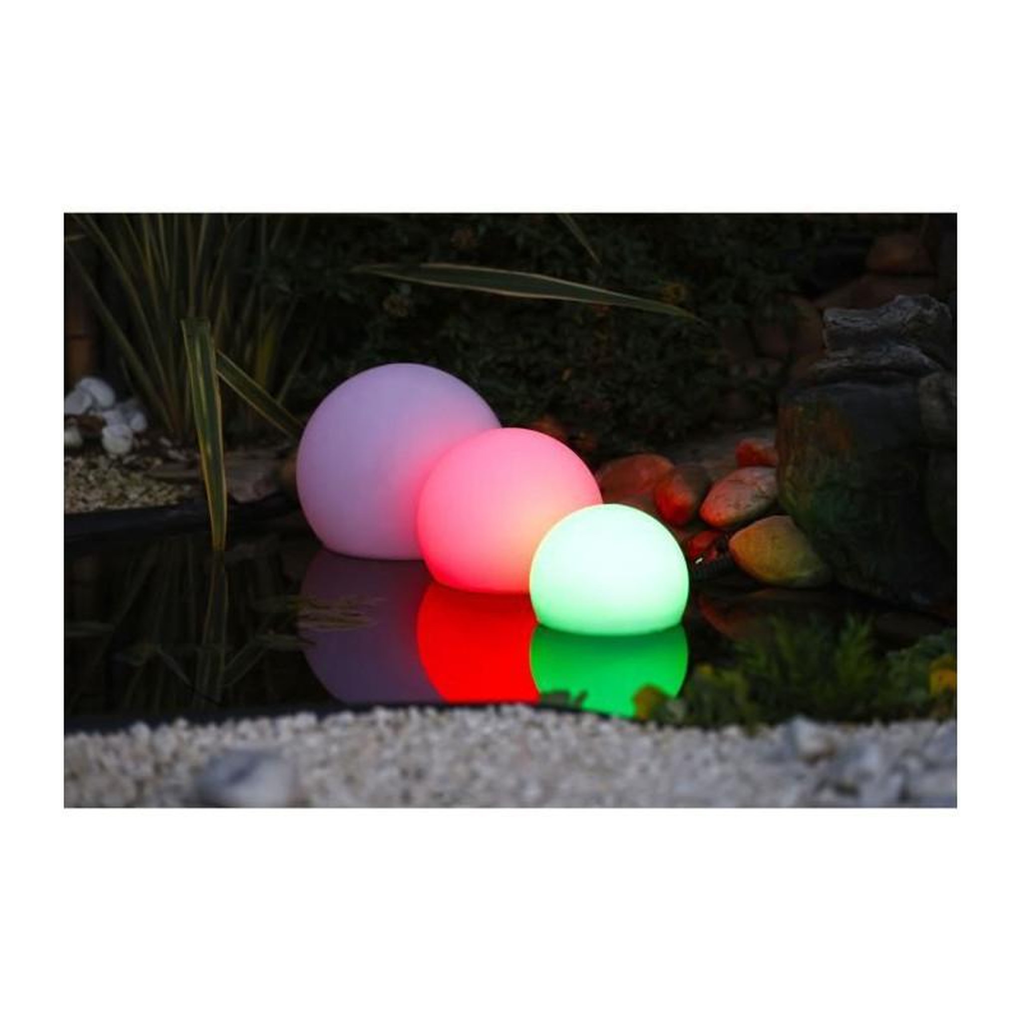 Voir la diapositive 4 : Ubbink Eclairage extérieur solaire décoratif SolarFloat 20 - Boule Ø20 cm - Télécommande - 16 couleurs au choix