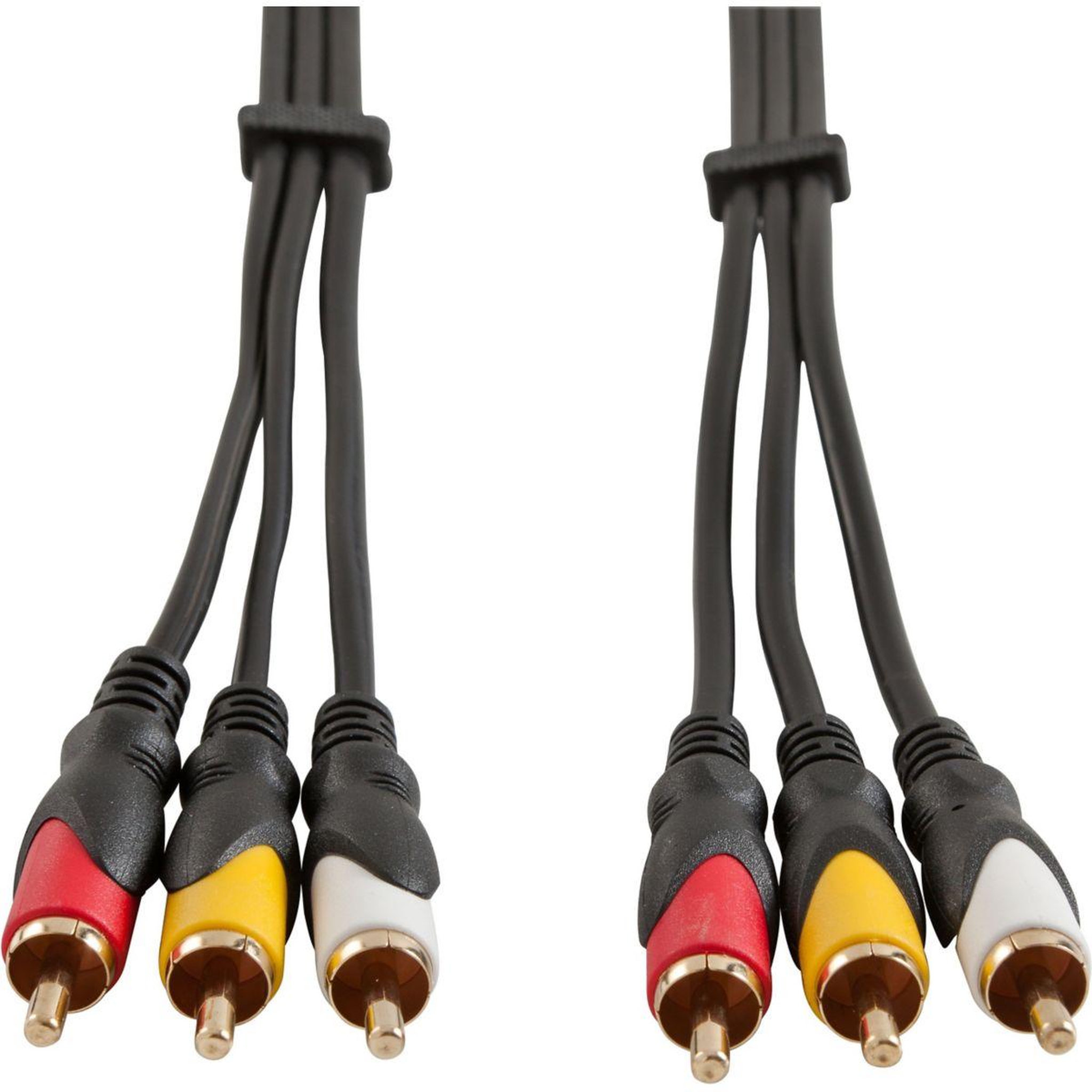 Voir la diapositive 2 : ESSENTIEL B Câble RCA 3RCA/3RCA - 2m -ecp
