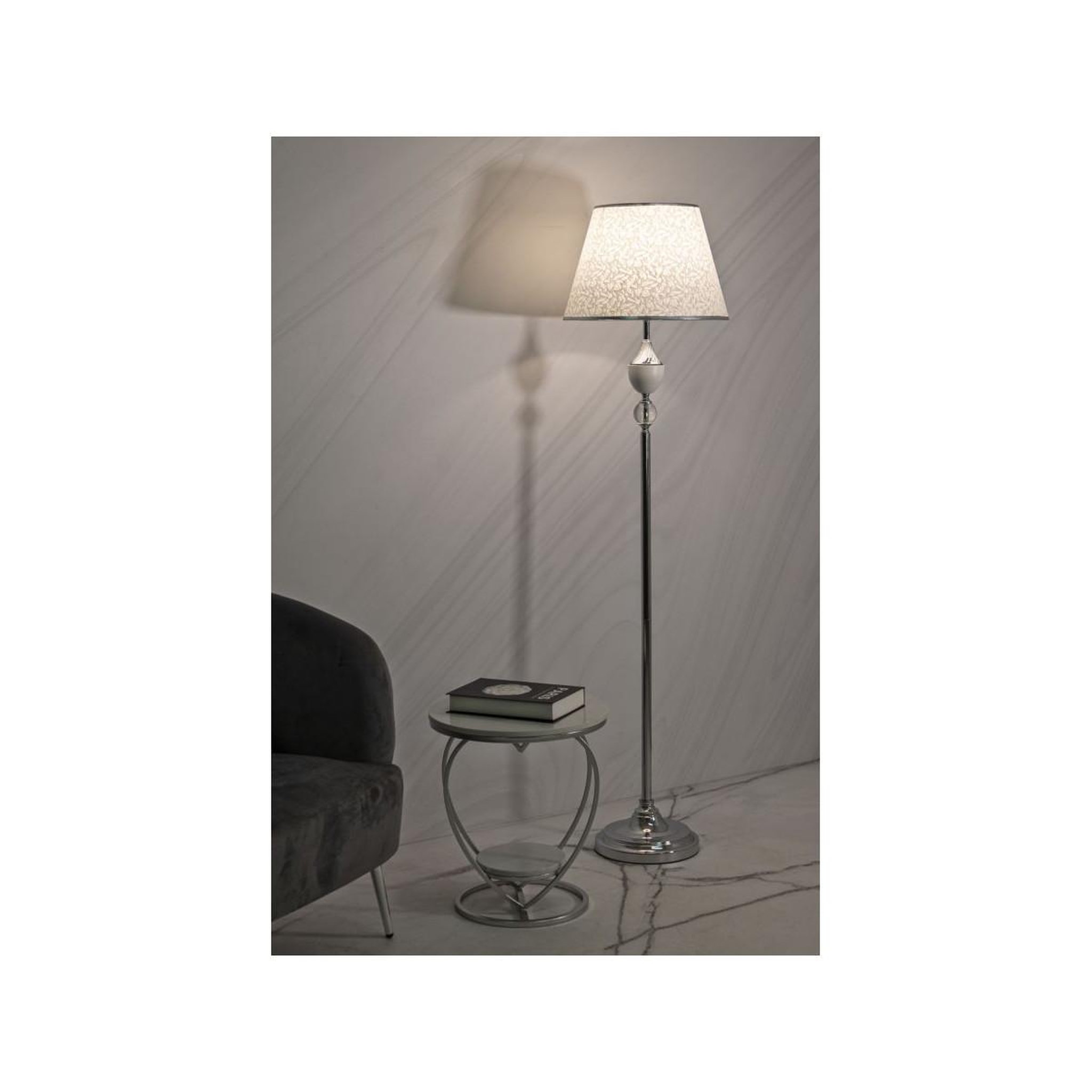Voir la diapositive 6 : Paris Prix Lampadaire design  kody  158cm argent