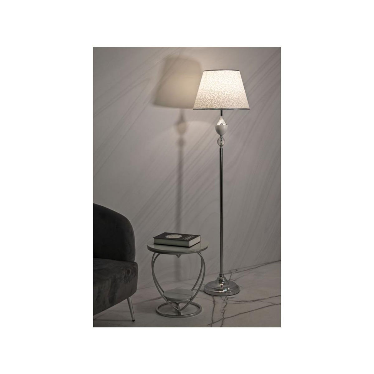 Paris Prix Lampadaire Design  Kody  158cm Argent