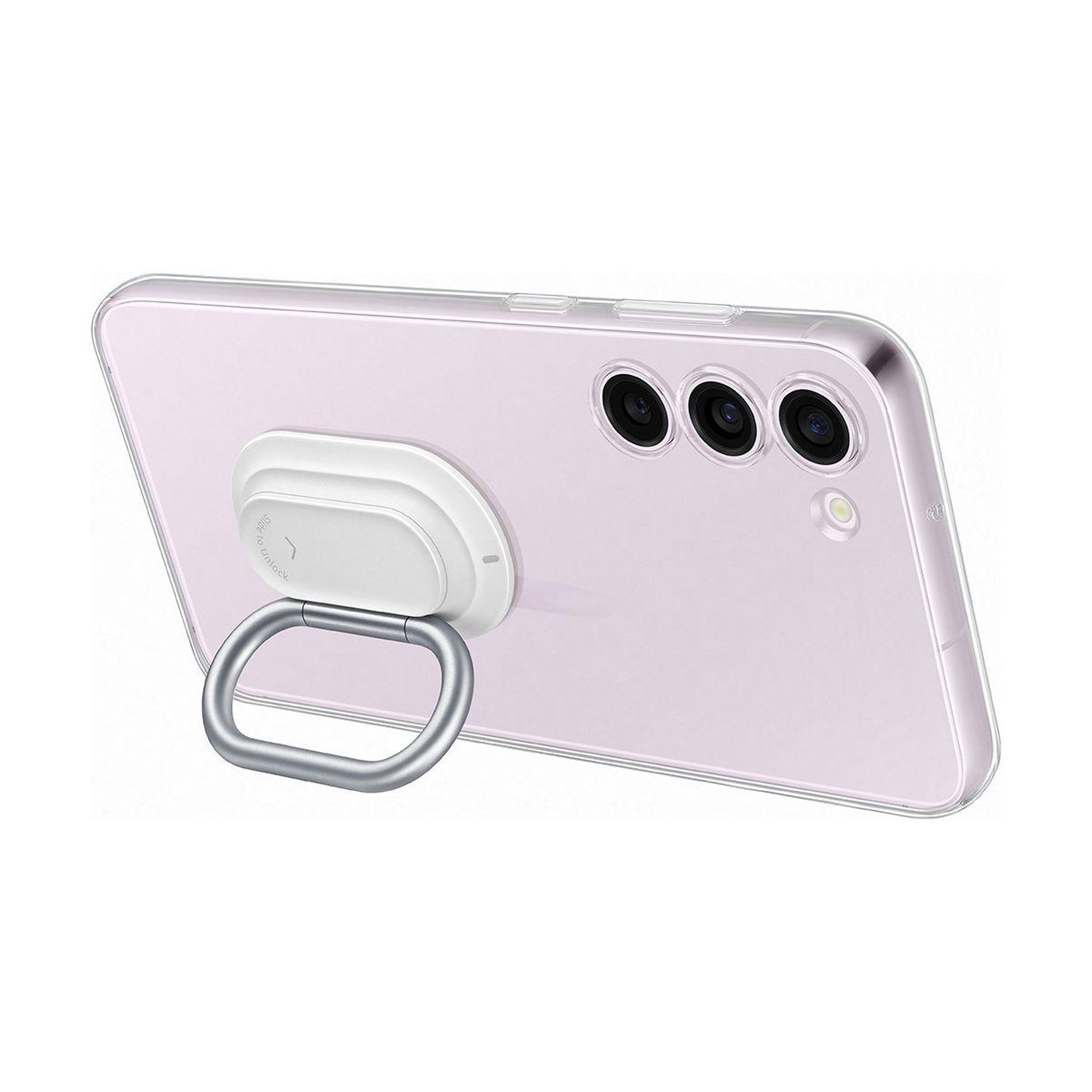 Voir la diapositive 2 : Samsung Coque S23+ transparente support amovible