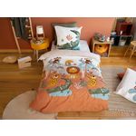 Home collection Parure de couette 2pcs 140x200cm better coton bci made in green savane