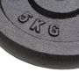 Voir la diapositive 4 : VIDAXL Plaque de poids 4 pcs 4x5 kg Fonte