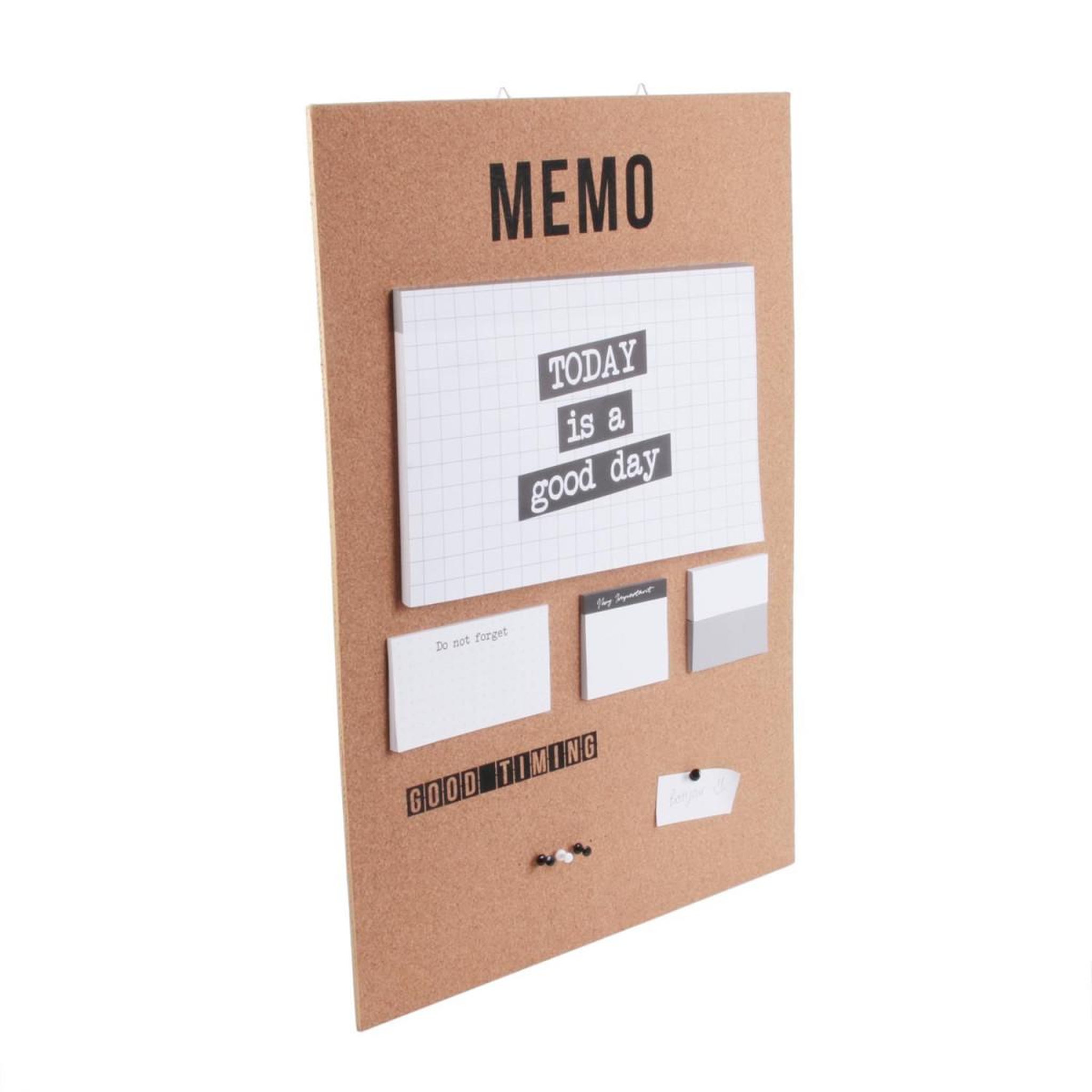 Voir la diapositive 2 : The Home Deco Factory Mémo calendrier perpétuel  working  60cm naturel