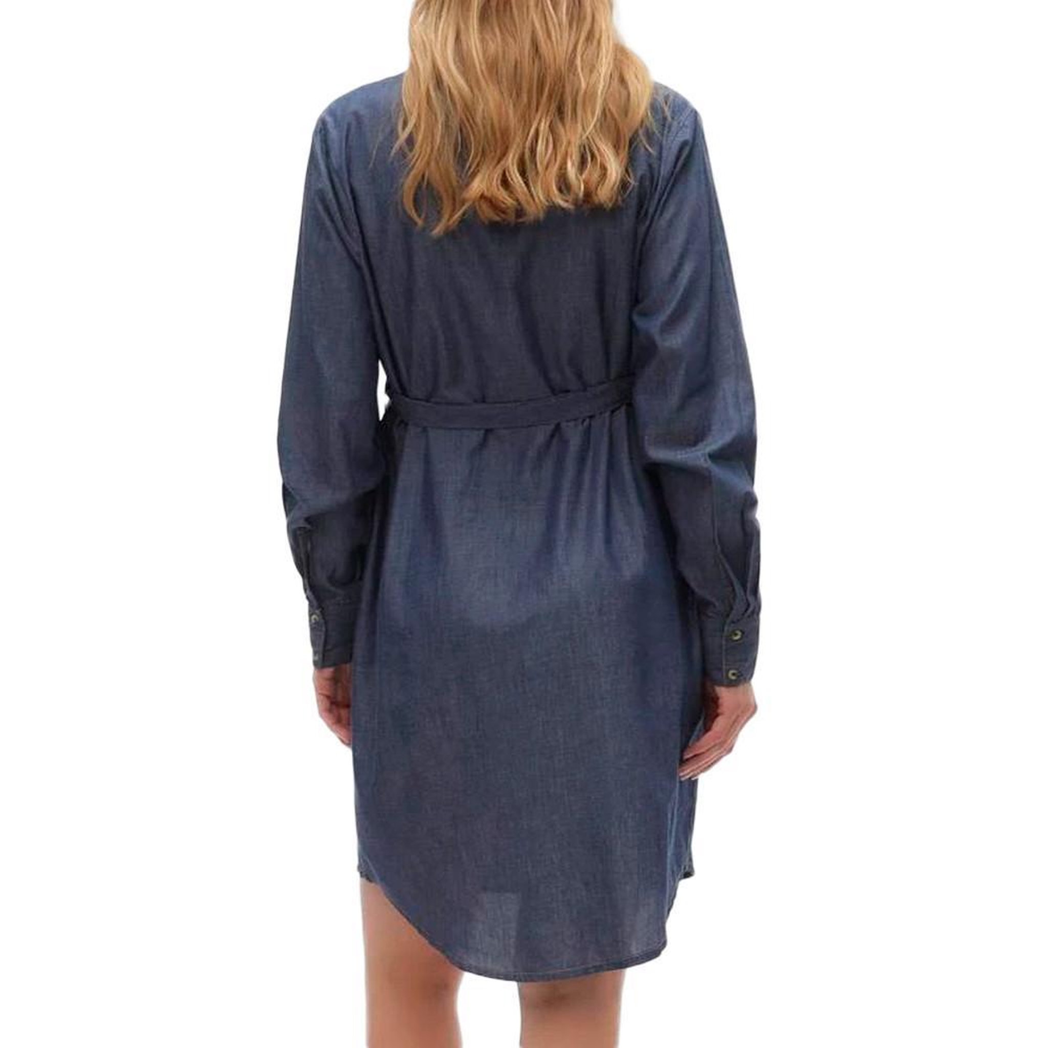 Voir la diapositive 3 : MAMALICIOUS Robe de grossesse bleu femme mamalicious natalia