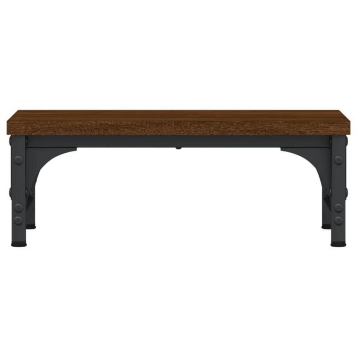 VIDAXL Support de moniteur chêne marron 37x23x14 cm bois d ingénierie