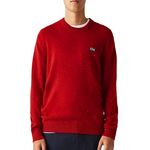 Lacoste Pull  Homme Lacoste Tricot AH2341. Coloris disponibles : Rouge