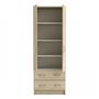 Voir la diapositive 3 : Demeyere DEMEYERE Armoire - Décor chene brossé - 2 portes et 2 tiroirs - Classique - Chambre - L 61 cm - DUAL