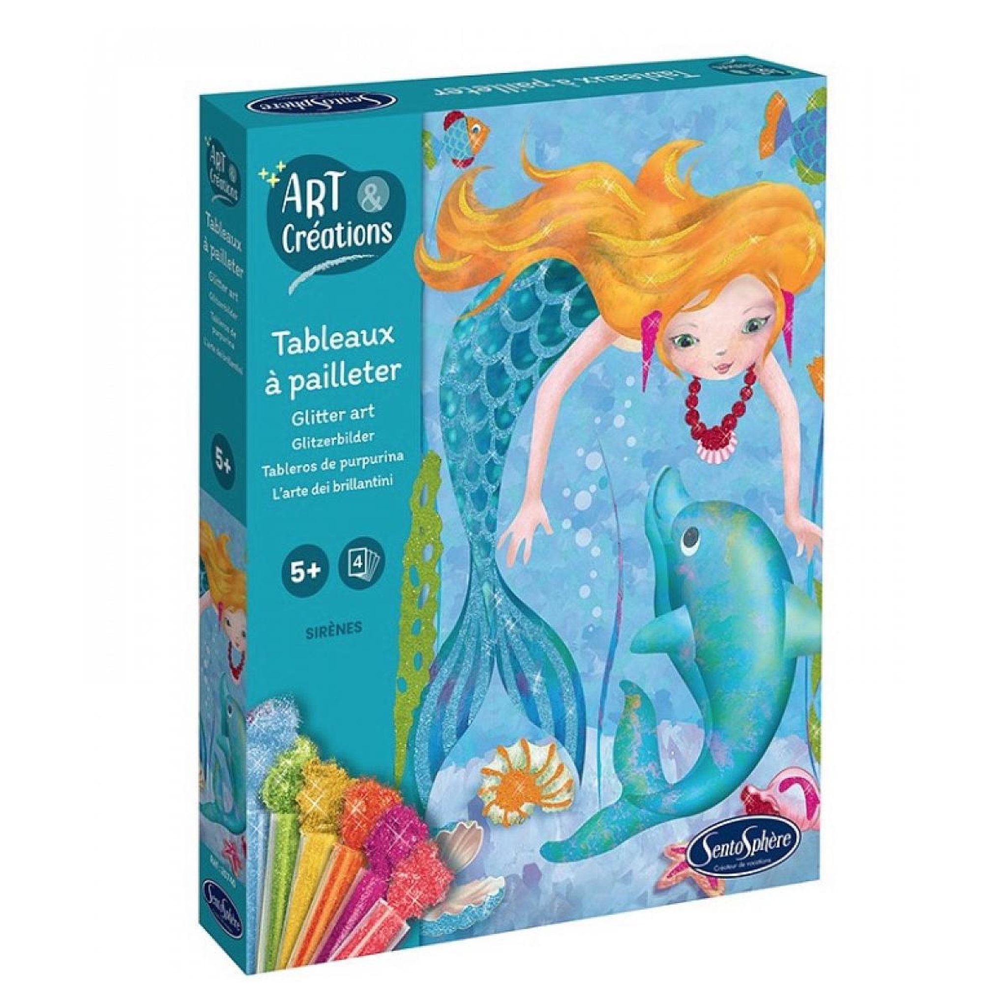 Sentosphere Tableaux a pailleter - Sirenes - Art et creations