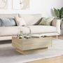 Voir la diapositive 4 : VIDAXL Table basse avec LED chene sonoma 70x50x30 cm bois d'ingenierie
