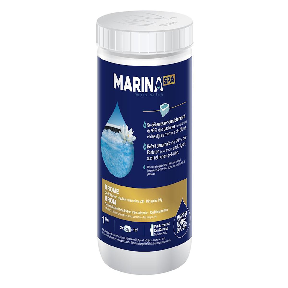 MARINA Brome en galets pour spa 1 kg - Marina Spa