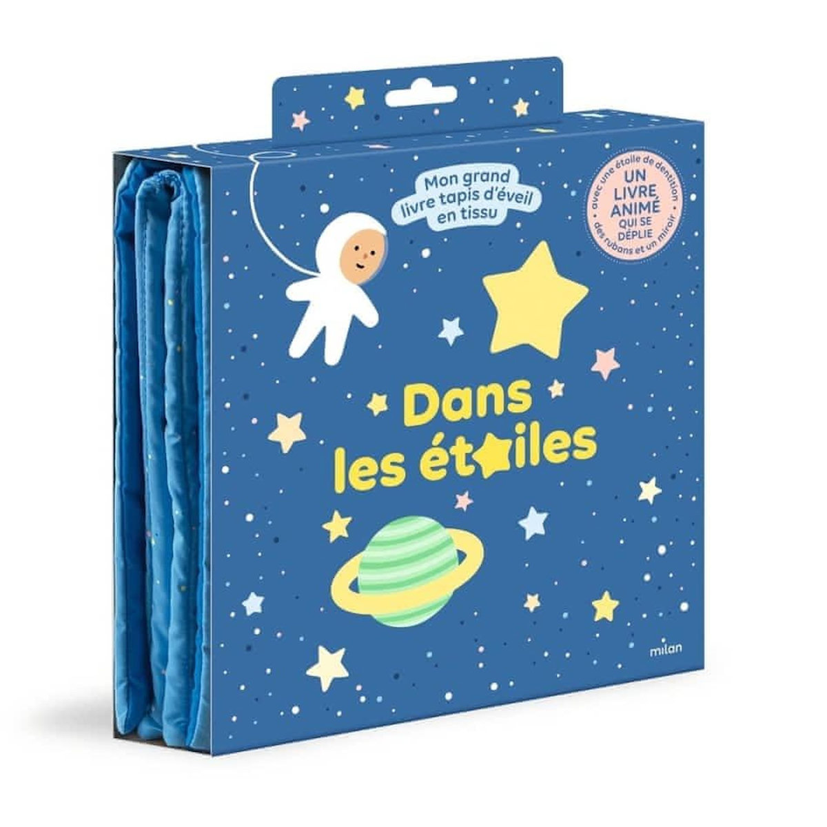 DANS LES ETOILES. MON GRAND LIVRE TAPIS D'EVEIL EN TISSU, Douin Bruno