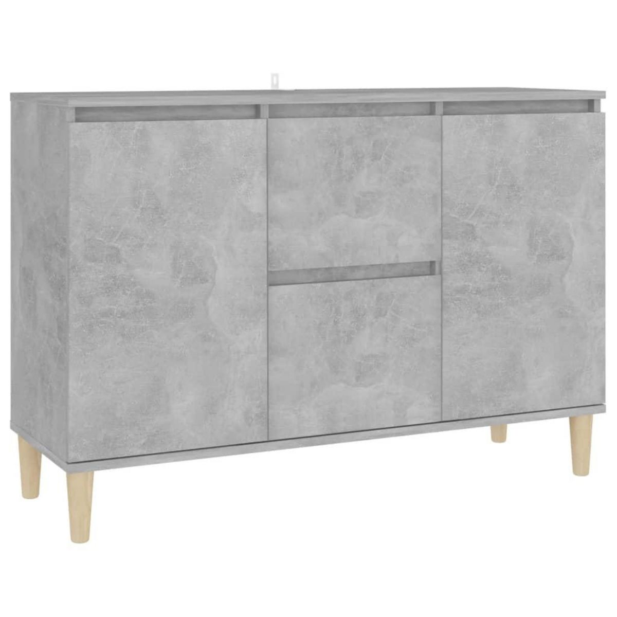 VIDAXL Buffet gris beton 101x35x70 cm bois d'ingenierie
