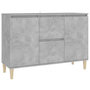 Voir la diapositive 2 : VIDAXL Buffet gris beton 101x35x70 cm bois d'ingenierie