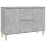 Voir la diapositive 2 : VIDAXL Buffet gris beton 101x35x70 cm bois d'ingenierie