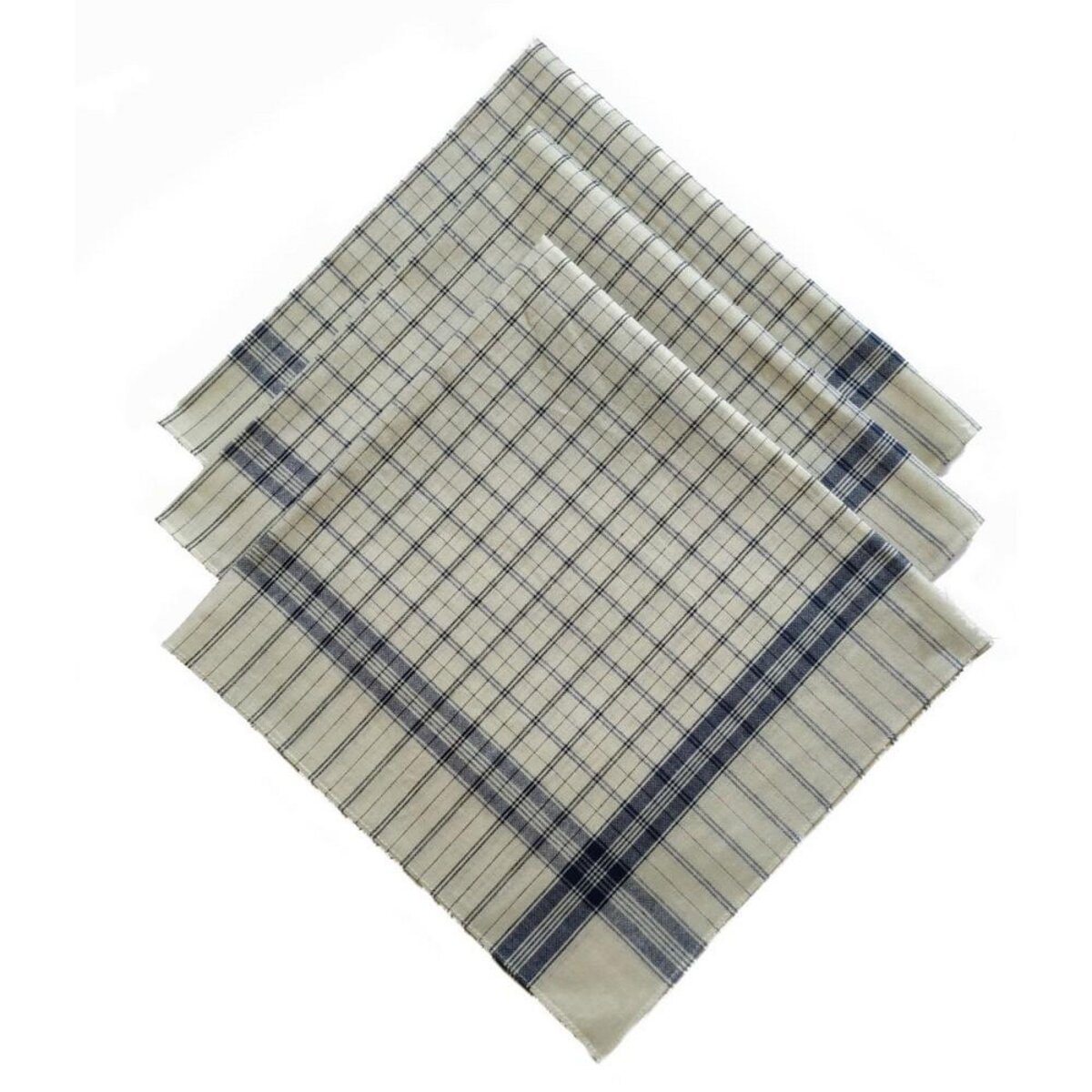 VANDERSICKEL Lot de 12 mouchoirs Homme travail 47x51 cm 100% coton