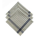 VANDERSICKEL Lot de 12 mouchoirs Homme travail 47x51 cm 100% coton