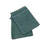 Voir la diapositive 2 : ACTUEL Lot de 2 gants de toilette unis en coton 500 g/m²