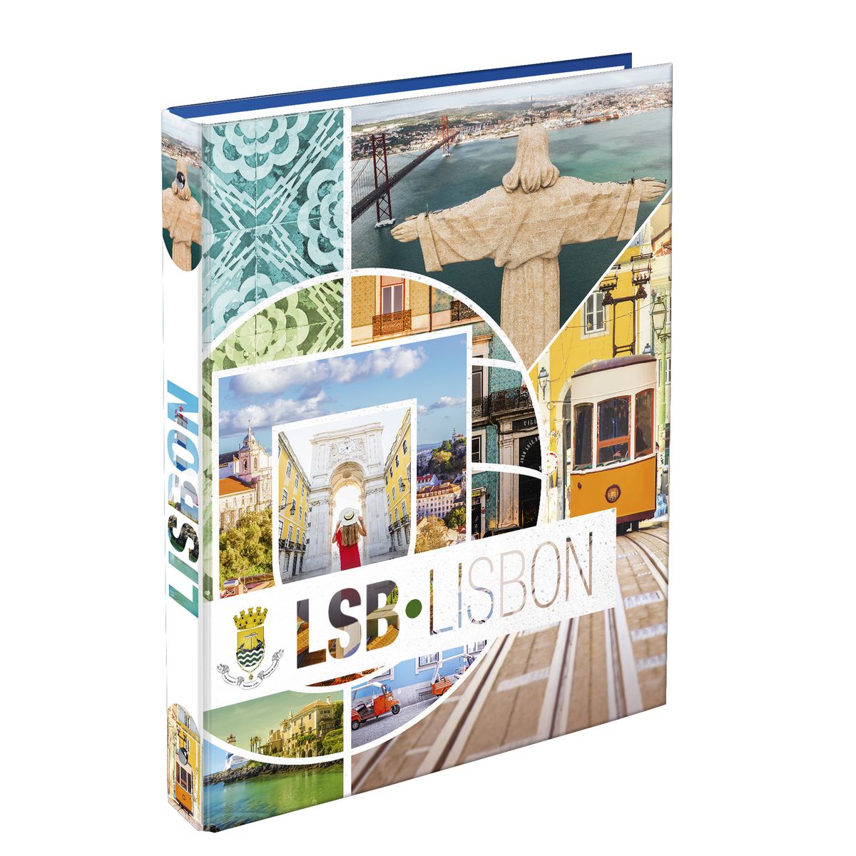 Classeur A4 rigide dos de 40mm 4 anneaux Lisbonne