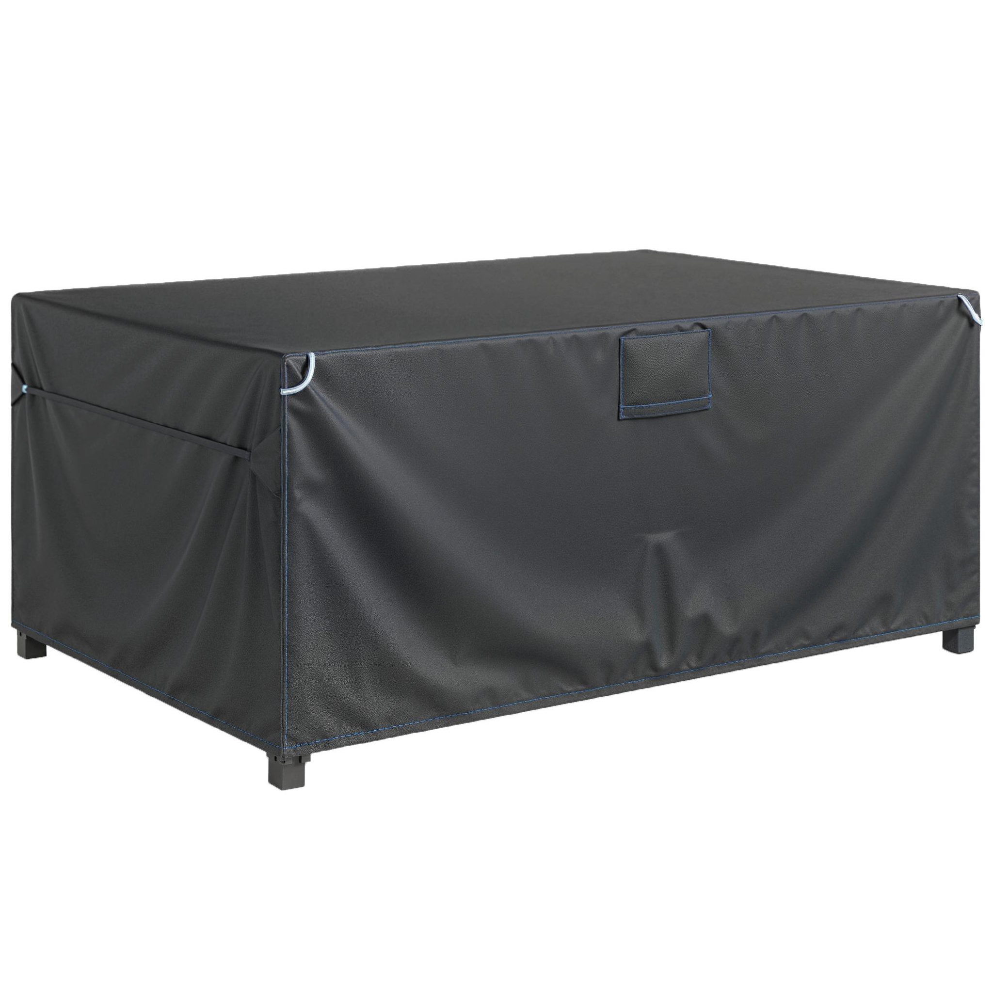 OUTSUNNY Housse salon de jardin imperméable avec évent tissu oxford 420d noir