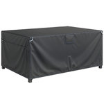 OUTSUNNY Housse salon de jardin imperméable avec évent tissu oxford 420D noir