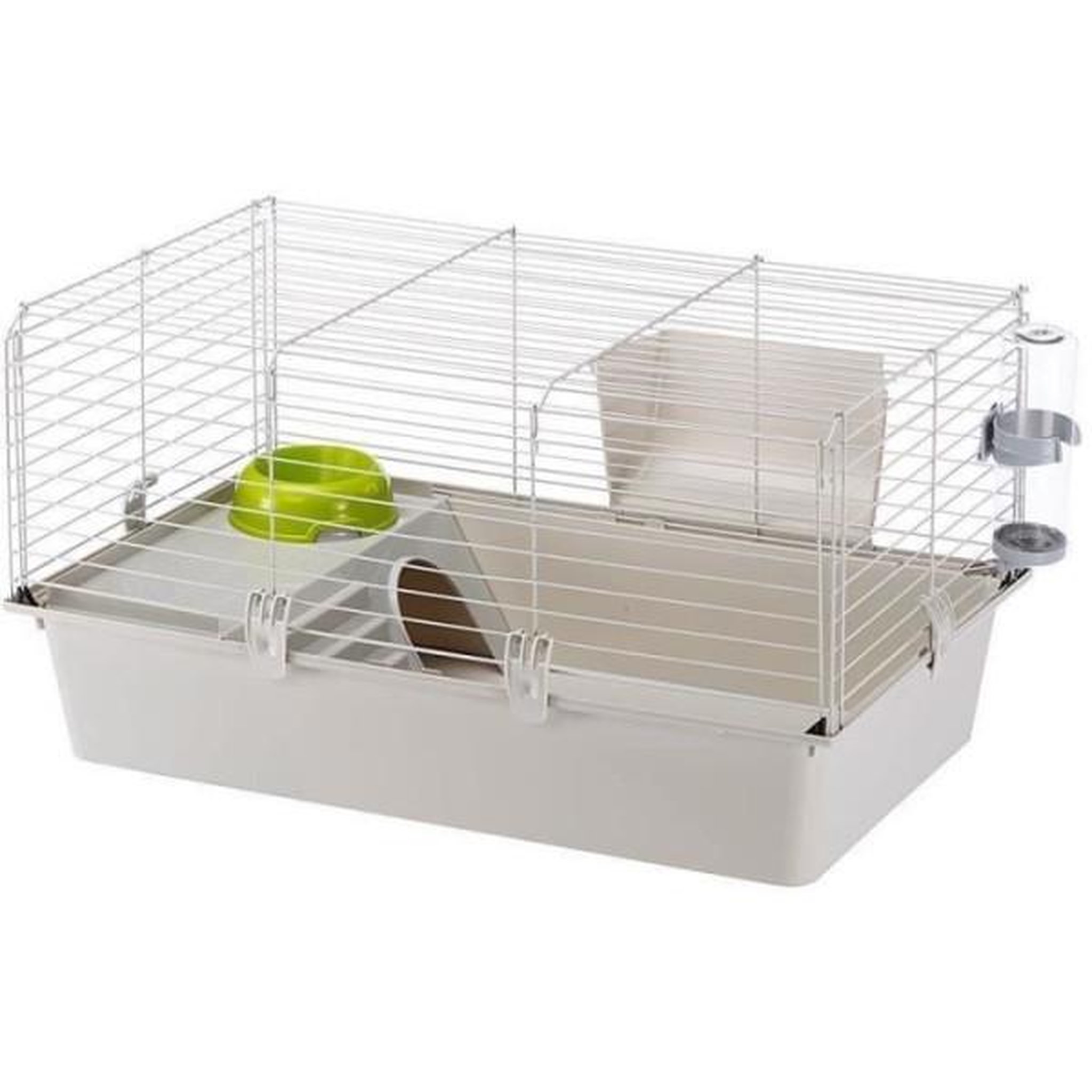 Ferplast Cage - FERPLASTE - CAVIE 80X1 - 77 x 48 x 42 cm - Gris clair