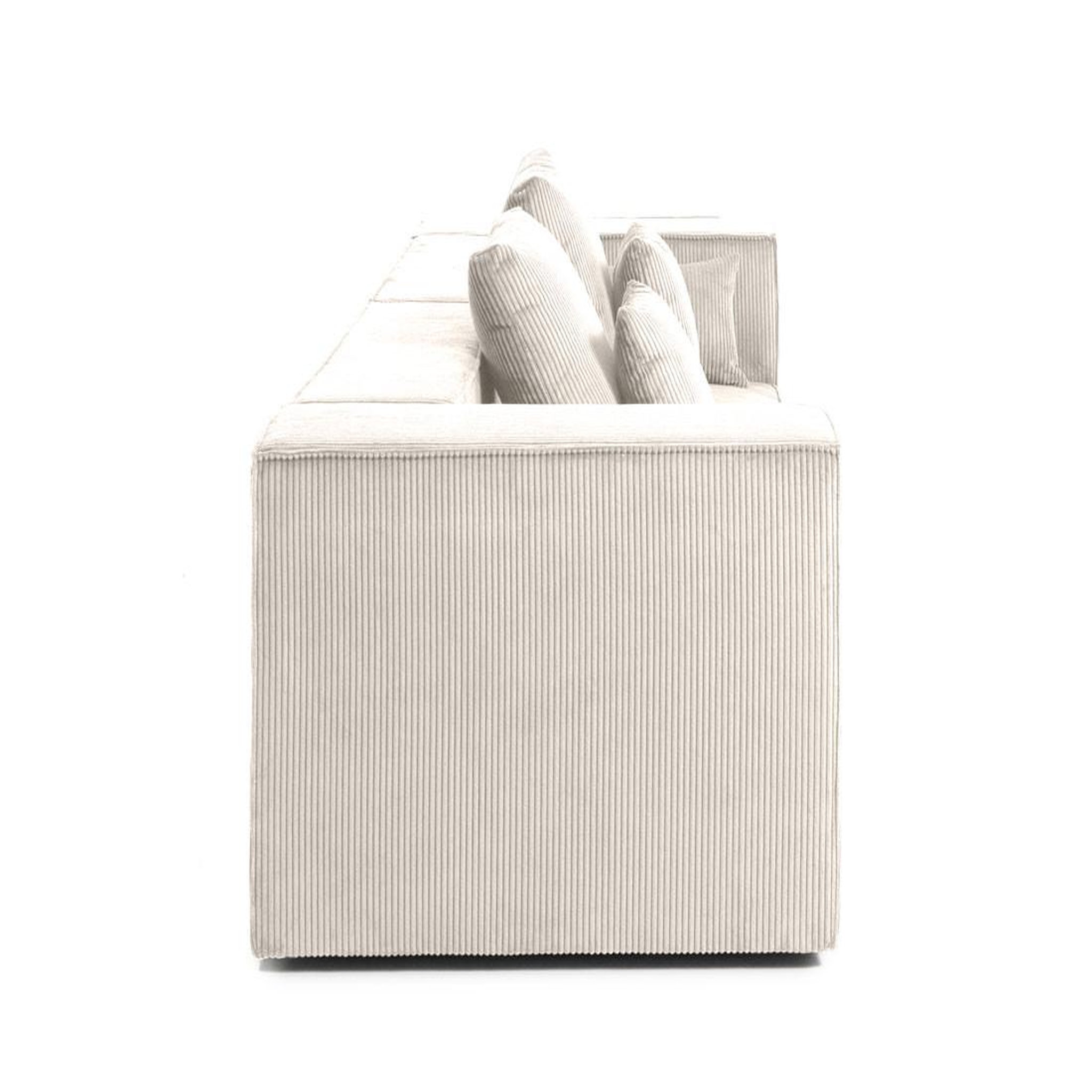 Voir la diapositive 3 : BEST MOBILIER Colombine - canapé modulable droit - 2 places - en velours côtelé