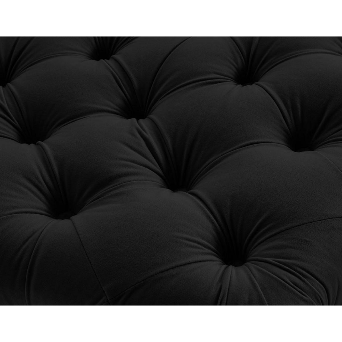 LISA DESIGN Walter - pouf chesterfield en velours - pieds bois