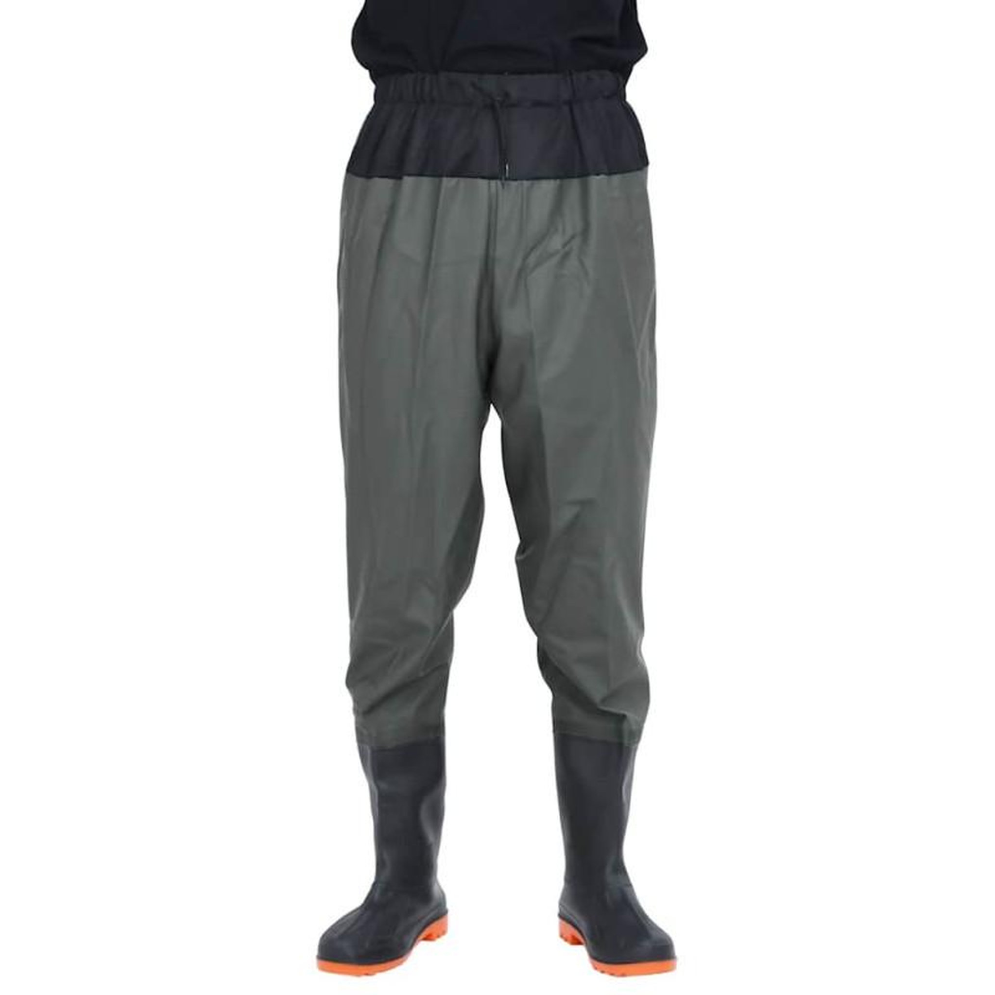Voir la diapositive 2 : VIDAXL Cuissardes avec bottes vert foncé taille 38