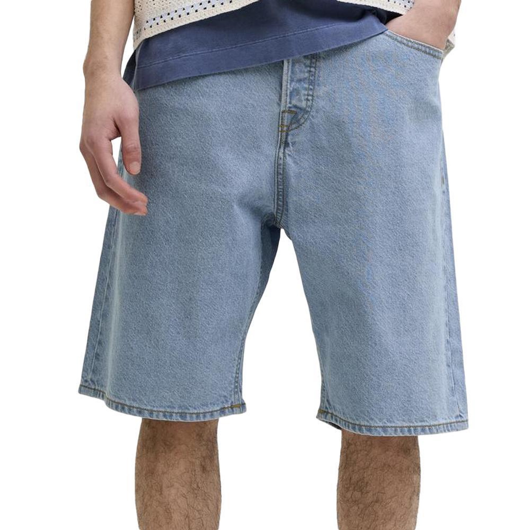 Voir la diapositive 1 : Jack & Jones Short en jean baggy bleu homme jack & jones original