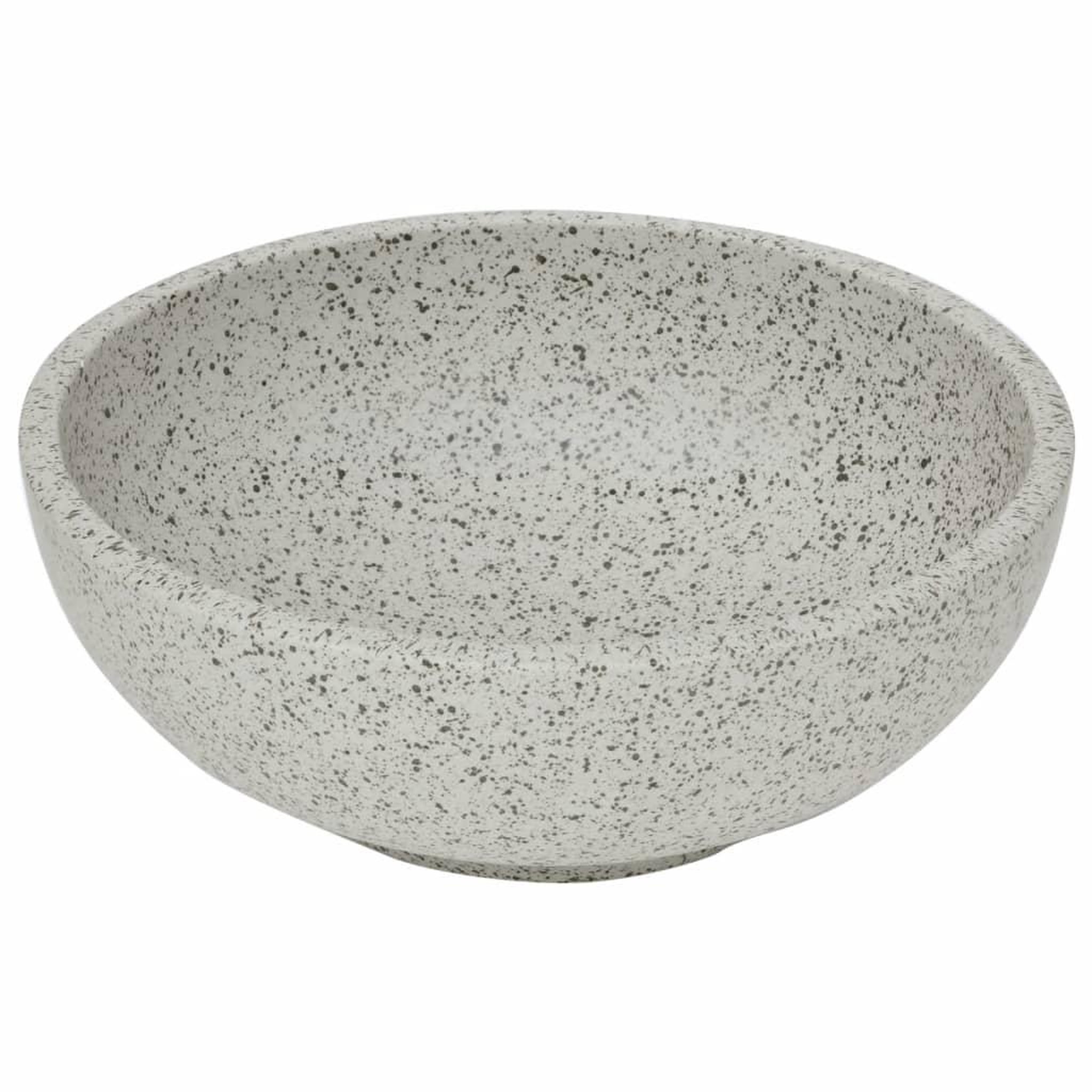 Voir la diapositive 3 : VIDAXL Vasque a poser gris rond Φ41x14 cm ceramique