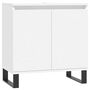 Voir la diapositive 2 : VIDAXL Armoire de salle de bain blanc 58x33x60 cm bois d'ingenierie