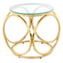 Voir la diapositive 1 : Paris Prix Table d'Appoint Design  Whitney  42cm Transparent & Or