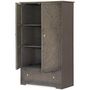 Voir la diapositive 2 : Paris Prix Armoire 2 Portes & 1 Tiroir  Ayan  183cm Marron